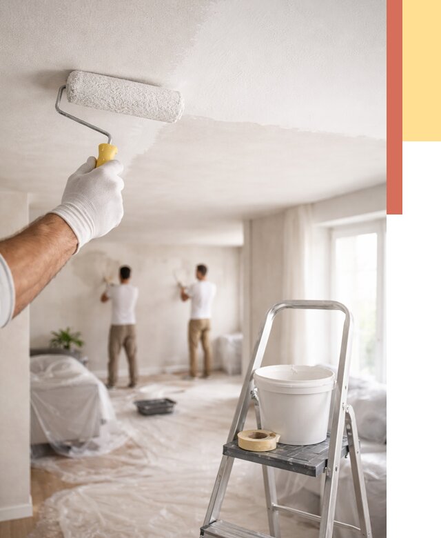 Покраска потолка акриловой краской в Норильске от 2596 руб. | ОТДЕЛОЧНИК-Нрл