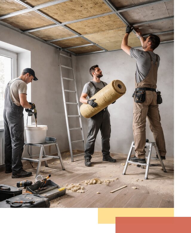 Шумоизоляция потолка в Норильске: профессиональный монтаж и отделка